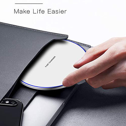 25W Fast Wireless Charger Pad,USB-C Wireless Phone Charging Station