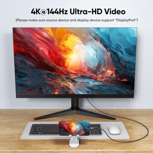 USB C 3.2 Gen 2 Cable 10ft, 4K@144Hz/ 20Gbps/ 100W - size: 10ft