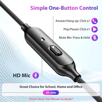 APETOO 3.5mm Wired Earbuds Sport in-Ear Headphones Mute Mic Stereo Bass - color: Black-Blue