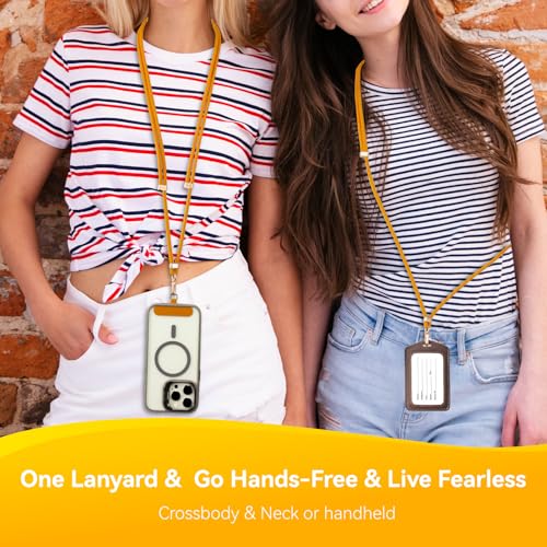 VVAAGG Cell Phone Lanyard for iPhone Crossbody Phone Strap - color: Yellow
