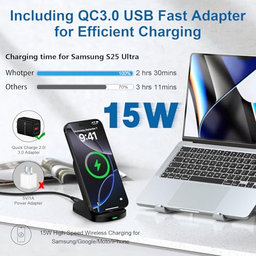 15W Samsung Wireless Charger Fast Charging Stand for Galaxy S26 Ultra S26+