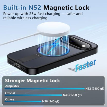 for Pixel-11 Case/Pixel-11-Pro Case, Durable Metal Stand, Black - color: Black, size: Pixel 11/11 Pro 6.3"
