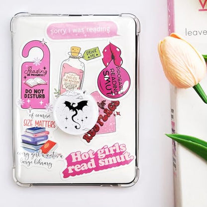 Cute Dragon Kindle Grip, for with Kindle E-Readers, iPhones and Smartphones,Rotating Folding Elastic Base, A Gift for Book Lover - color: Cute Dragon
