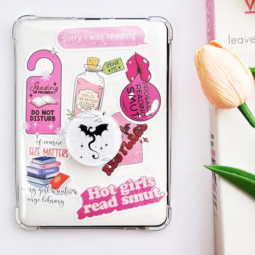 Cute Dragon Kindle Grip, for with Kindle E-Readers, iPhones and Smartphones,Rotating Folding Elastic Base, A Gift for Book Lover - color: Cute Dragon