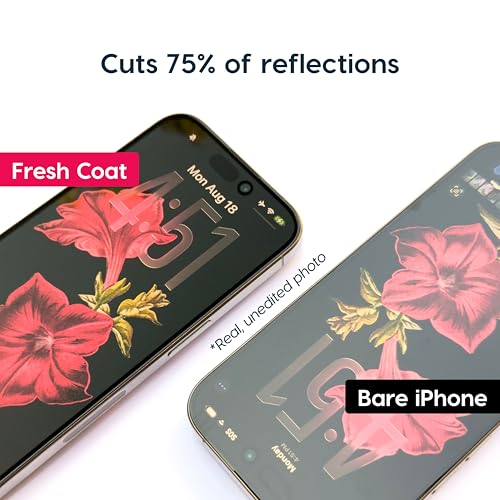 Astropad Fresh Coat Anti Reflective Screen Protector for iPhone 17 Air, 75 Percent Less Glare, Preserves iPhone AR Display, 9H High Alumina Glass, Edge to Edge Fit, Easy Bubble Free Install