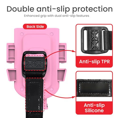 Baby Stroller Phone Holder, Universal Handlebar Phone Mount Pink