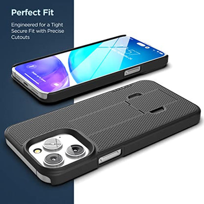 Encased DuraClip Holster Designed for iPhone 14 Pro Case with Belt Clip and Kickstand (Matte Black) (iPhone 14 Pro) - size: iPhone 14 Pro