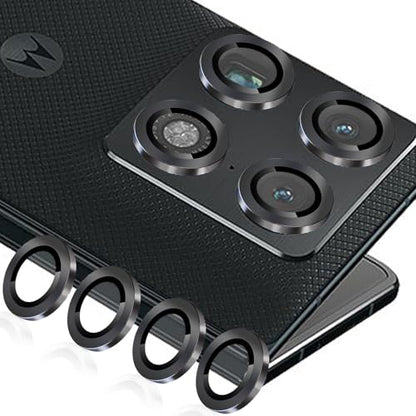 Zeking 2 Set Camera Lens Protector Compatible with Motorola Razr Fold 5G - color: Black