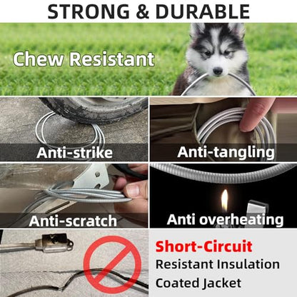 iPhone Charger Lightning Cable, 3.3FT Pet Chew Proof Metal Braided Charger Cord, [Apple MFi Certified] Fast Charging for iPhone 14 13 12 11 Pro Max XS XR X 8 7 6 5 Plus iPad and More - size: 3.3FT
