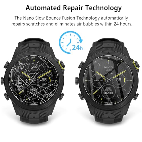 6‑Pack for Garmin MARQ (Gen 2) 1.2" Screen Protector, AUUYYA Soft Flexible TPU Ultra‑Thin Self‑Healing Bubble‑Free Protective HD Clear Film for Adventurer, Athlete, Aviator, Golfer, Captain SmartWatch - size: Garmin MARQ (Gen 2) Series