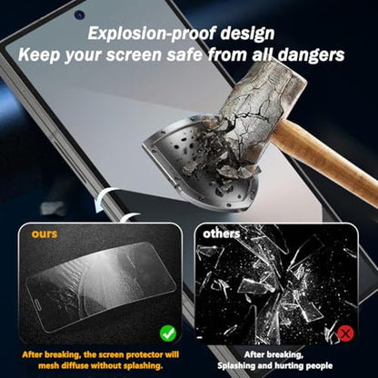 2 Pack Outer Privacy Tempered Glass for Samsung Galaxy Z Fold 6 Screen Protector, 9H Hardness Anti Scratch, Anti Spy Tempered Glass Film, Black Protector for Samsung Galaxy Z Fold 6 - size: for Galaxy Z Fold 6