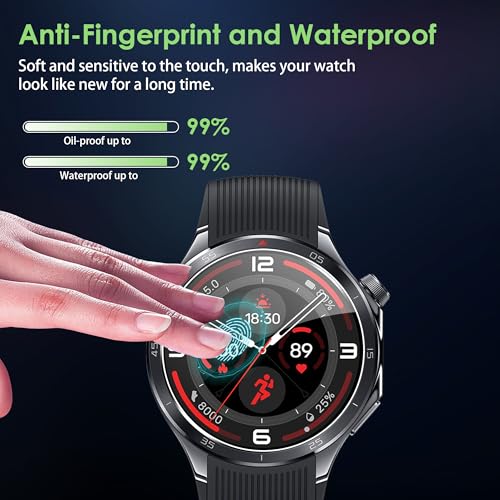 for Oneplus Watch 3 Screen Protector, 9H Hardness Anti-Scratch Tempered Glass flim, Case Friendly, Anti-Fingerprint,Anti-Scratch 3 PACK - size: Oneplus Watch 3
