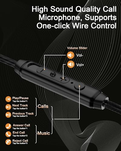 AILKIN Lightning Earbuds for iPhone, Wired Headphones with Noise Isolating