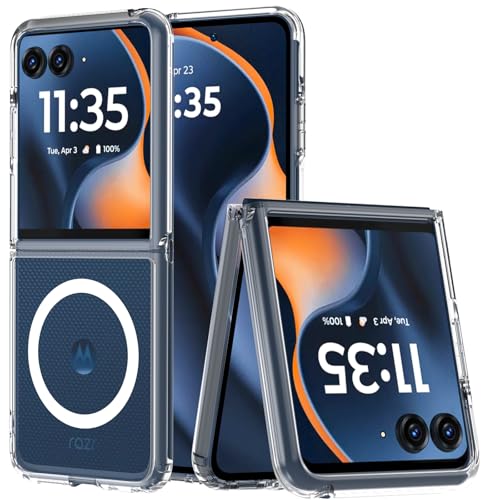 Fin2feel Magnetic for Motorola Razr 2026/2025/2024 Case,Motorola razr FIFA World Cup 26™ Edition Case, Compatible with Mag-SafeTransparent Hard PC Shockproof Anti-Yellowing Anti-Scratch Cover,Clear - color: Transparent, size: Razr 2026/2025/2024
