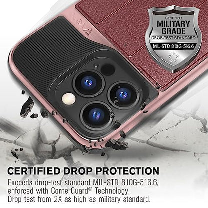 VENA vCommute for iPhone 13 Pro Wallet Case, Red - color: Red, size: iPhone 13 Pro