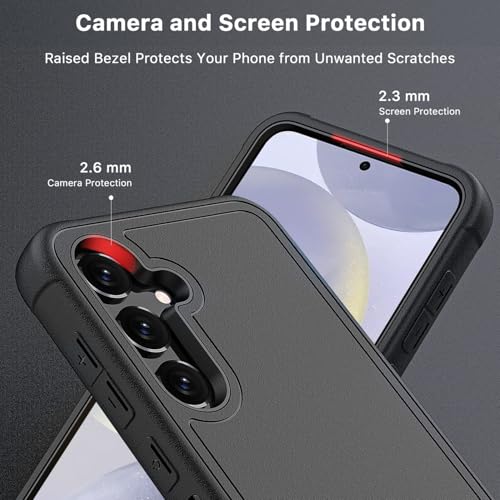 M MYBAT PRO for Samsung Galaxy S24 Plus Case with Belt Clip Holster - color: Black, size: Samsung Galaxy S24 Plus
