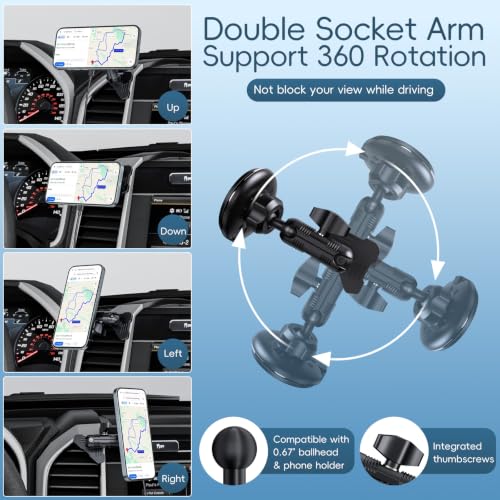 Wireless Charging Vent Magnetic Vent Phone Mount for 2015-2020 Ford F-150 - size: Charging- Magnetic