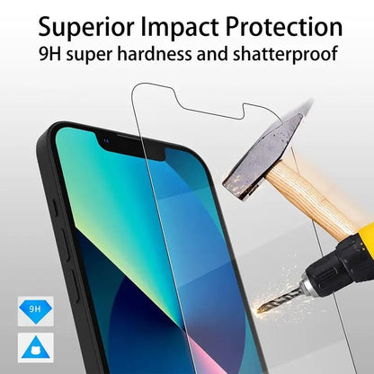 4 Pack Screen Protector for iPhone 13 with 4 Pack Camera Lens Tempered Glass Protector, 6.1 Inch HD Clear Tempered Glass Film 9H Hardness Full Coverage, Scratch Resistent, No Air Bubbles