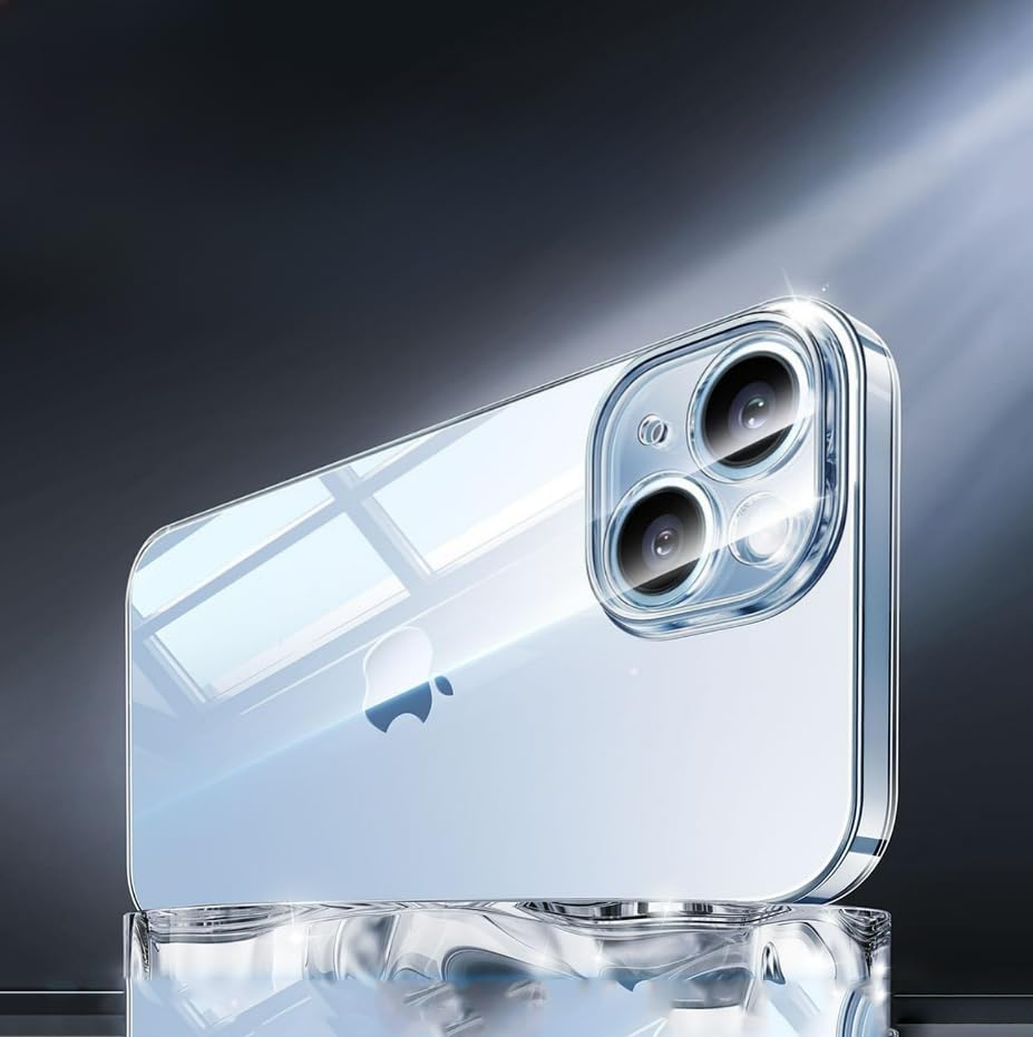Clear TPU Case for Phone 15 Series, Anti-Yellowing, Slim Transparent Protective Cover (iPhone 14)