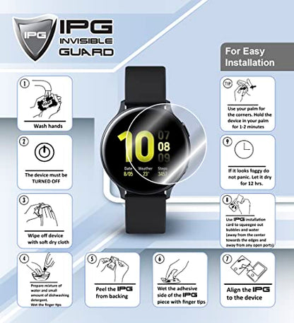 IPG for Suunto Watch Run Hydrogel Screen Protector (2 Units) Invisible HD Clear Film Anti Scratch Guard-Smooth/Self-Healing/Bubble for Run