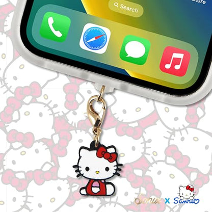 Sonix x Sanrio Dust Plugs - USB C + Lightning Compatible - Sanrio Silicone Character Charging Port Charms (3 Pack) - Hello Kitty, Cinnamoroll, Kuromi - color: Clear/Colorless