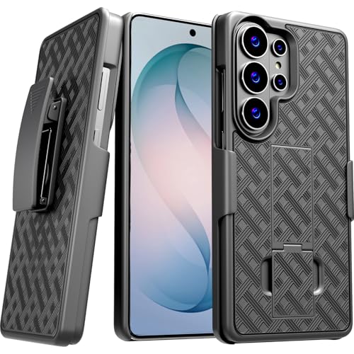 Designed for Samsung Galaxy S26 Ultra Case with Belt Clip Holster | Rugged Holster & Protective Phone Case Combo with Anti-Slip Texture - Black - style: Samsung Galaxy S26 Ultra