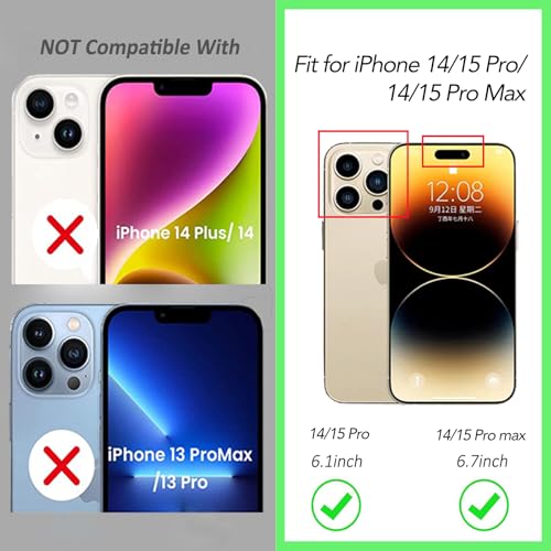 3PCS Rear Back Camera Lens Protector Tempered Glass for iPhone 14 Pro Max, iPhone 15 Pro Max - HD Clear Full Coverage Guard - color: for iPhone 14 pro/14 pro max/15 pro/15 pro max
