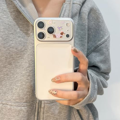 Scratch Animal Series Lens Cover For Phone 17PM Feature Easy Setups And Safe Protections Tempered Glass Camera Cover - color: gray elephant