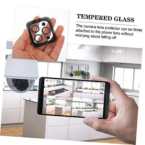 Tempered Camera Lens Protector Film for Pro Pro Scratch Resistant Phone Lens Cover with High Transparency Dustproof and Protection Compatible with Cases Dark Purple