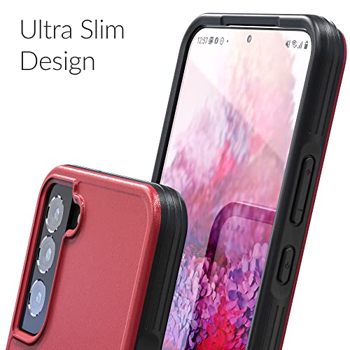 Crave Slim Guard for Galaxy S22+ Case, Shockproof Case for Samsung Galaxy S22+, S22 Plus (6.6 inch) - Red - color: Red