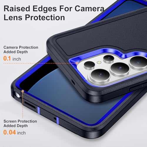 Shockproof Case for Samsung Galaxy S26 Ultra 6.9 inch,Heavy Duty Rugged Military Grade Protection,Hard Sturdy Phone Cover for Samsung S26 Ultra,Deep Blue - color: Deep Blue
