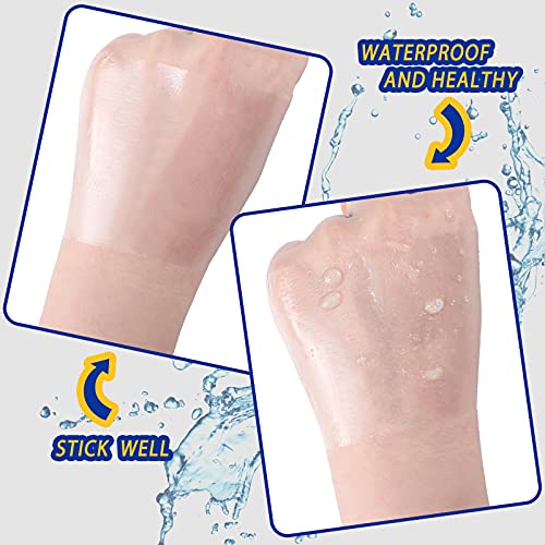 BBTO 50 Pcs Transparent Waterproof Adhesive Dressing Bandage, 8 x 8 Inch - size: 8x8 Inch (Pack of 50)