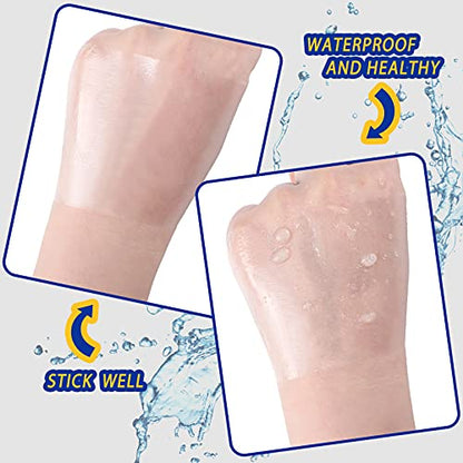 BBTO 50 Pcs Transparent Waterproof Adhesive Dressing Bandage, 8 x 8 Inch - size: 8x8 Inch (Pack of 50)