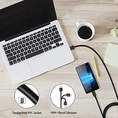 DEEGO Micro USB Cable, 2Pack Extra Long Android Charger Cable 10Ft 6Ft