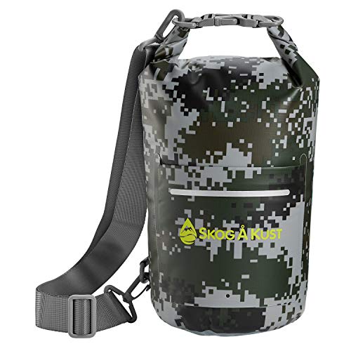 Skog Å Kust DrySak Roll Top Waterproof Bag, 5, 10 & 20 Liter - color: DigiCamo, size: 5 Liter