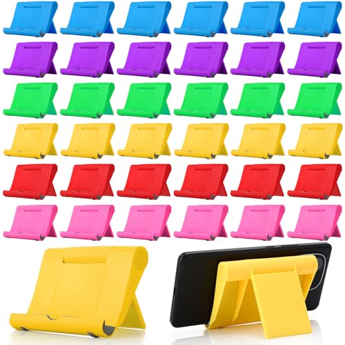 Wenqik 36 Pcs Cell Phone Stands Foldable Tablet, Multicolor - color: Multicolor
