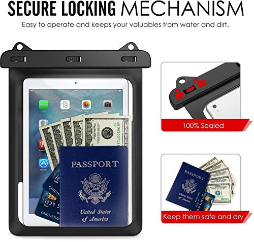 AICase Universal iPad Waterproof, Dry Bag Pouch for iPad Pro 10.5, New iPad 9.7 2017/2018, iPad Pro 9.7, iPad Air/Air 2, Tablets up to 11.5 Inch (Blue) - color: Blue for tablets up to 11.5 inch
