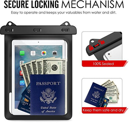 AICase Universal iPad Waterproof, Dry Bag Pouch for iPad Pro 10.5, New iPad 9.7 2017/2018, iPad Pro 9.7, iPad Air/Air 2, Tablets up to 11.5 Inch (Blue) - color: Blue for tablets up to 11.5 inch