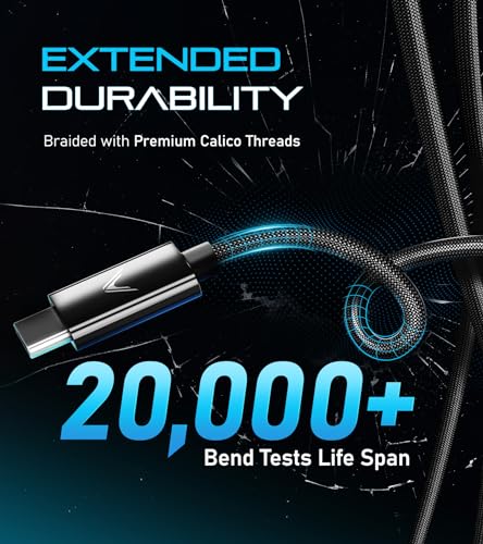 Futurizta Tech® Zeus-X Short USB-C to USB-C Cable 2 Packs (0.33ft/0.1m) 60W 20V/3A Type-C Fast Charging Cable QC3.0 QC4.0 Compatible with Samsung, Google Pixel, iPad Pro, DAC, SSD