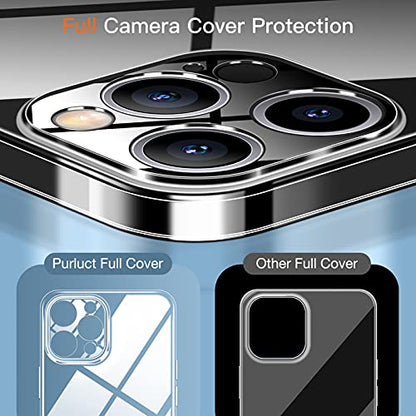 Compatible with iPhone 12 Pro Max Slim Case,Paper-Thin Transparent Finish Skin Back Case [Non Yellowing] Ultra Protective Cover with Camera Protection 6.7 Inch (Clear) - color: Clear, size: for iPhone 12 Pro Max 6.7inch