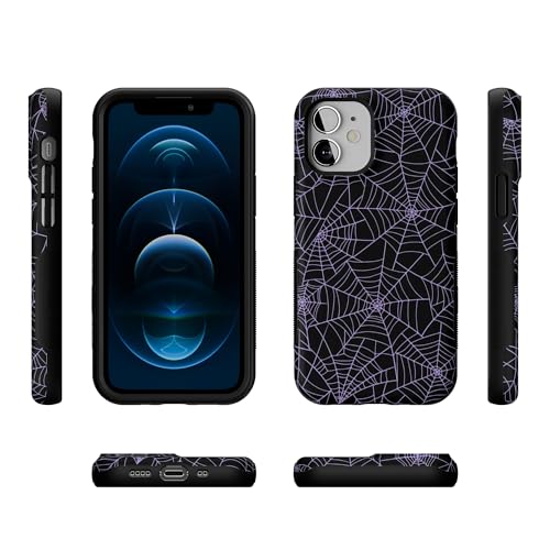 Casely iPhone 12 Mini Case | Midnight Web | Spider Web | Bold Protective Design | Compatible with MagSafe - color: Midnight Web | Spider Web, size: Iphone 12 Mini
