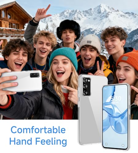USLAI Case for Samsung Galaxy S20, Anti-Yellowing, Crystal Clear Back, Shockproof & Military‑Grade Drop Protection - Transparent - color: Clear, size: Galaxy S20