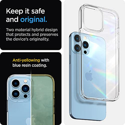 Spigen for iPhone 13 Pro Case, Ultra Hybrid [No Magnet Ring][Anti-Yellowing] - Crystal Clear - color: Crystal Clear, size: iPhone 13 Pro