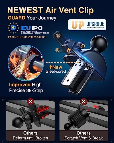 VANMASS【85+LBS Strongest Suction & Military-Grade Ultimate Car Phone Mount - color: Light Blue
