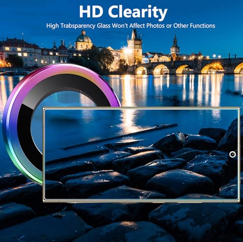 Zeking 2 Set for Samsung Galaxy S25 Ultra 5G Camera Lens Protector - color: Colorful