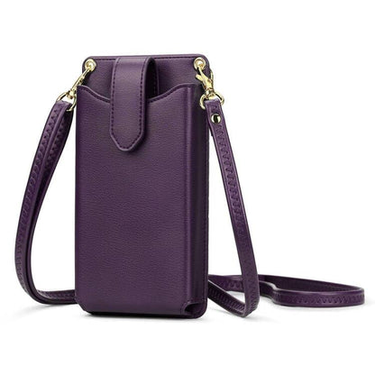 Peacocktion Small Crossbody Cell Phone Purse for Women, Lightweight Mini Small Crossbody Bags for Women with Card Slots - color: 18-purple