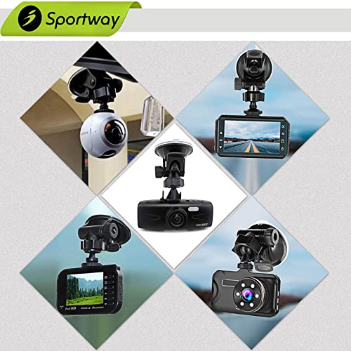 Sportway S30 Pro Dash Cam Suction Mount (2 Gen) 360° Secure Adjustable View
