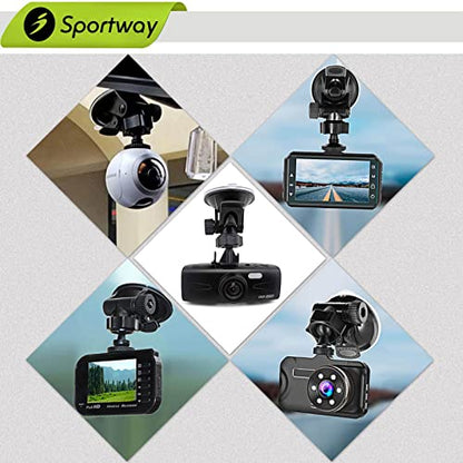Sportway S30 Pro Dash Cam Suction Mount (2 Gen) 360° Secure Adjustable View
