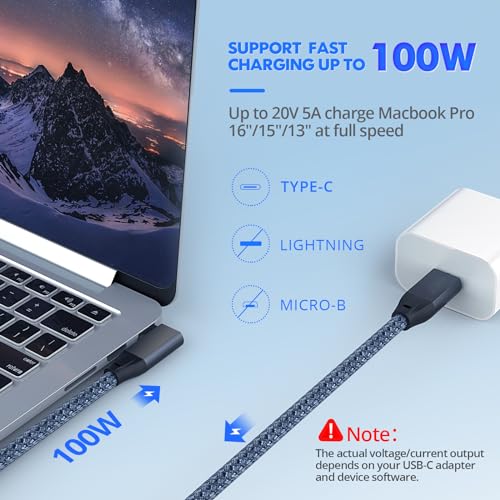 6 inch USB C to USB C Cable Right Angle, 0.5ft Short USB-C Cable 90 Degree - color: Gray, size: 0.5FT
