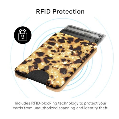 VELVET CAVIAR compatible with MagSafe Wallet - Magnetic Card Holder - color: Blonde Tortoise Shell